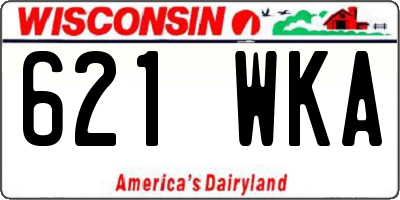 WI license plate 621WKA