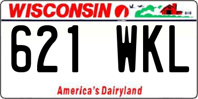 WI license plate 621WKL