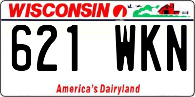 WI license plate 621WKN