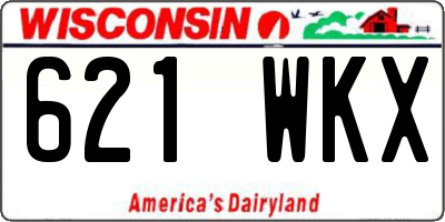 WI license plate 621WKX