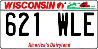 WI license plate 621WLE