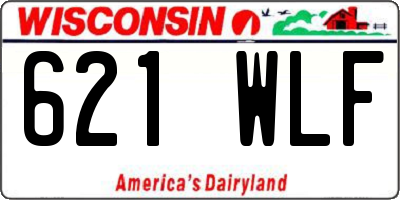 WI license plate 621WLF