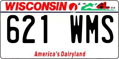 WI license plate 621WMS
