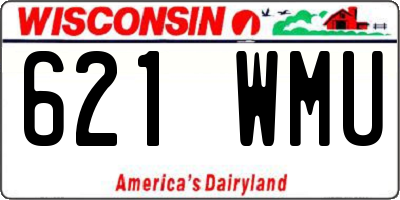 WI license plate 621WMU