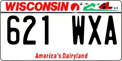WI license plate 621WXA