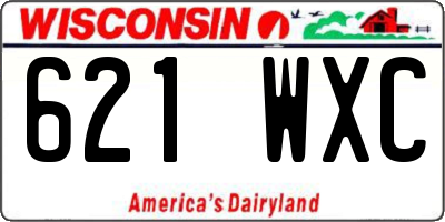 WI license plate 621WXC