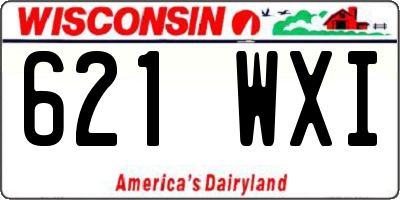 WI license plate 621WXI