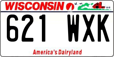 WI license plate 621WXK