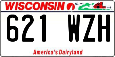 WI license plate 621WZH