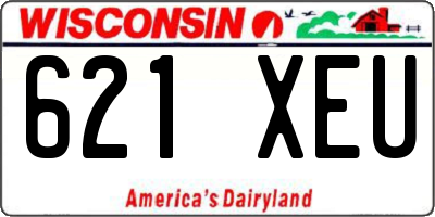 WI license plate 621XEU