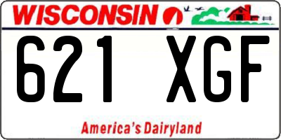 WI license plate 621XGF