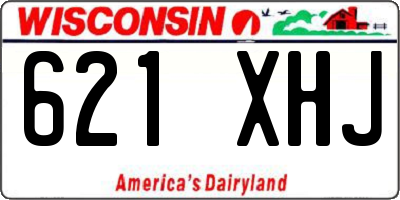 WI license plate 621XHJ