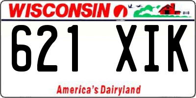 WI license plate 621XIK