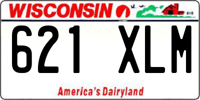WI license plate 621XLM