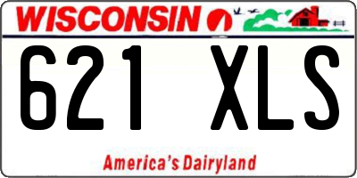 WI license plate 621XLS