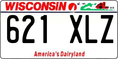 WI license plate 621XLZ