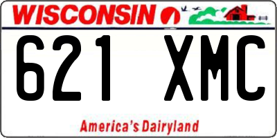 WI license plate 621XMC