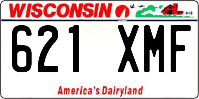 WI license plate 621XMF