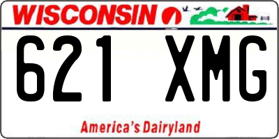 WI license plate 621XMG
