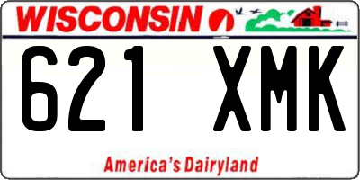 WI license plate 621XMK