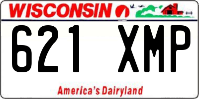 WI license plate 621XMP