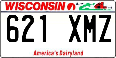 WI license plate 621XMZ