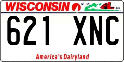 WI license plate 621XNC