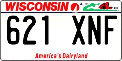 WI license plate 621XNF
