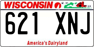 WI license plate 621XNJ