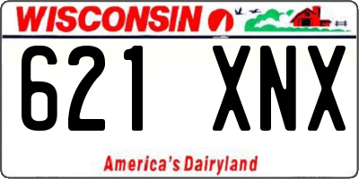 WI license plate 621XNX