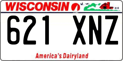 WI license plate 621XNZ