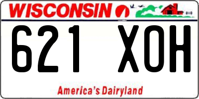 WI license plate 621XOH