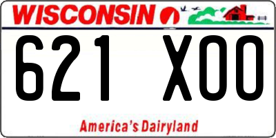 WI license plate 621XOO