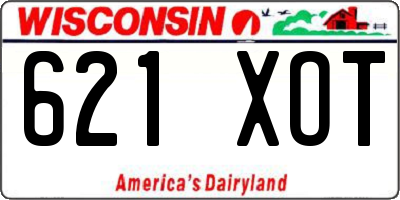 WI license plate 621XOT