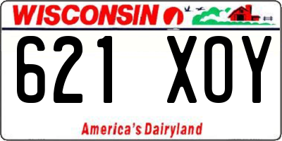 WI license plate 621XOY