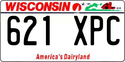 WI license plate 621XPC