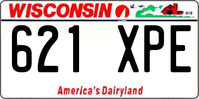 WI license plate 621XPE