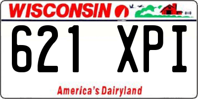 WI license plate 621XPI