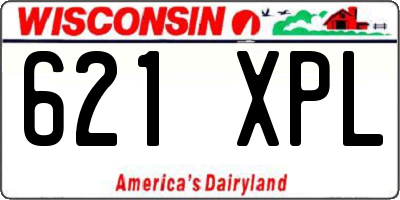 WI license plate 621XPL