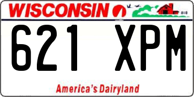 WI license plate 621XPM