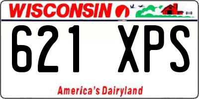 WI license plate 621XPS