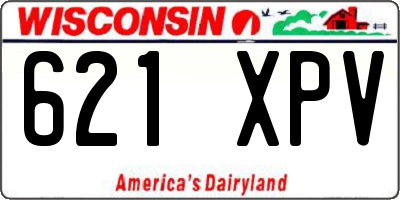 WI license plate 621XPV