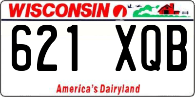 WI license plate 621XQB