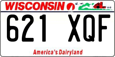 WI license plate 621XQF
