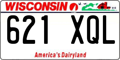 WI license plate 621XQL