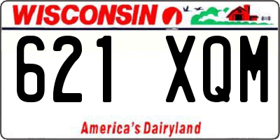 WI license plate 621XQM