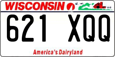 WI license plate 621XQQ