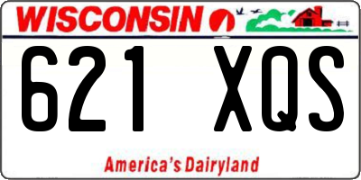 WI license plate 621XQS