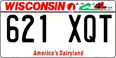 WI license plate 621XQT