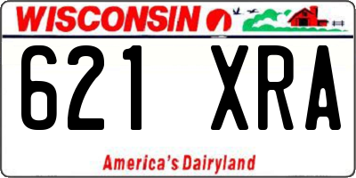 WI license plate 621XRA